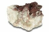Natural, Red Quartz Crystal Cluster - Morocco #271788-2